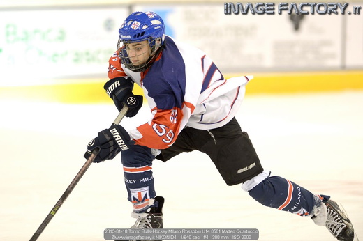2015-01-10 Torino Bulls-Hockey Milano Rossoblu U14 0501 Matteo Quartuccio